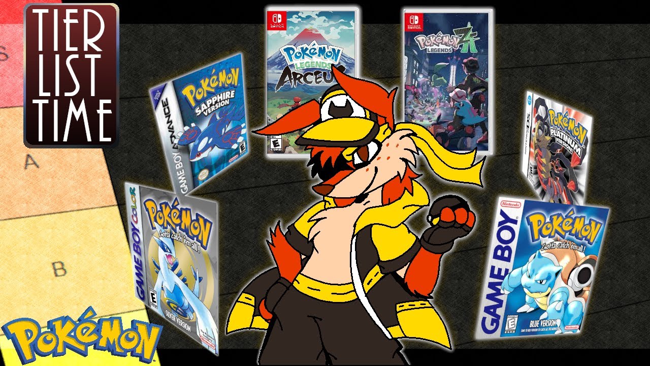 Ranking my favorite Pokemon Games of ALL TIME
