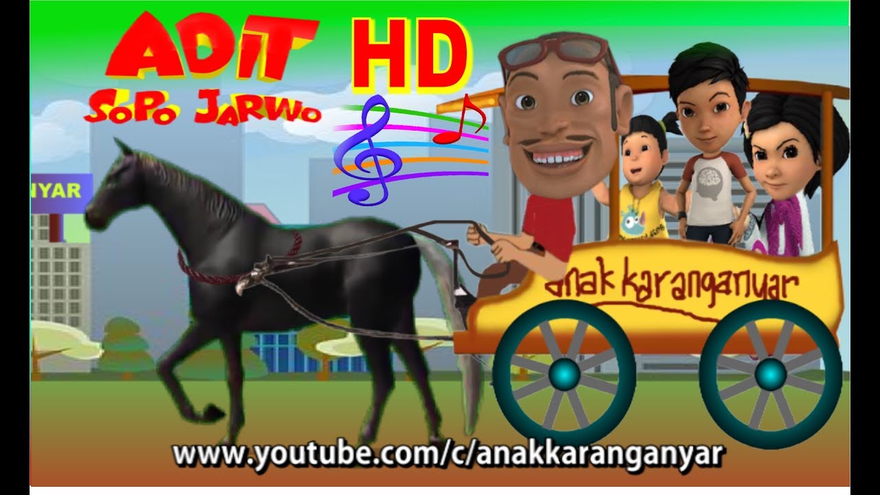 Adit Sopo Jarwo ✰ Lagu Naik Delman ✰ Animation Lagu Anak Indonesia Populer Sepanjang Masa