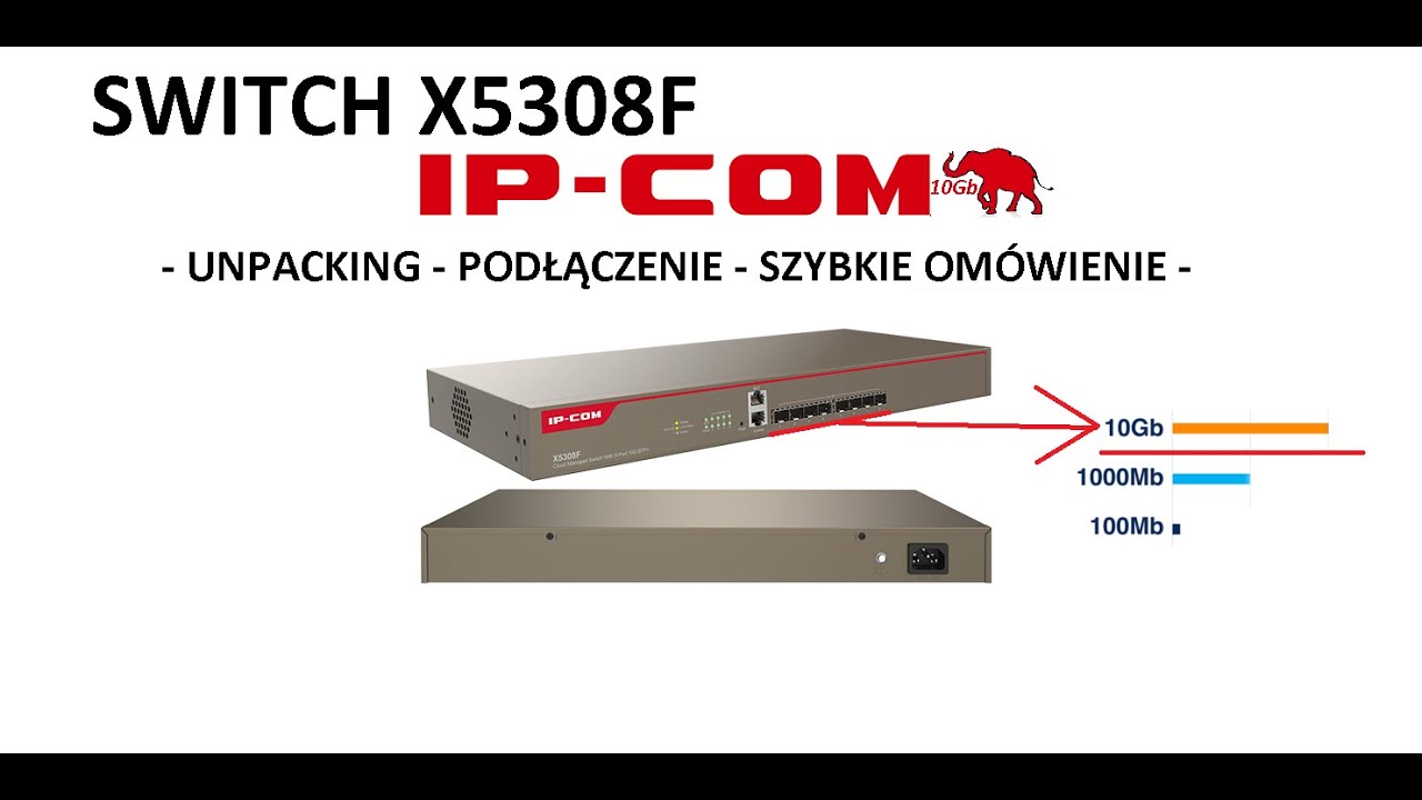 IP-COM - X5308F - Budowa sieci 10Gbit w domu  - SPEESTEST światłow&oacute;d + stare komputery