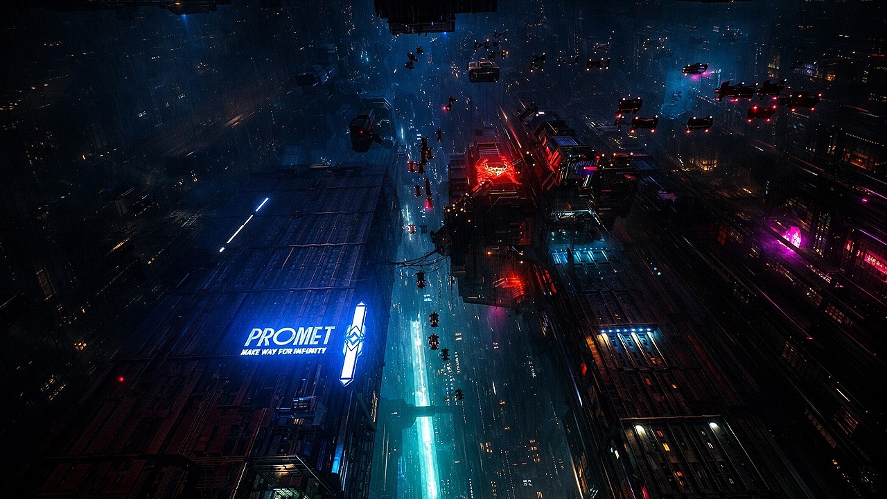 [4K] Neon Cyberpunk Atmosphere | Dark Futuristic Ambient ASMR