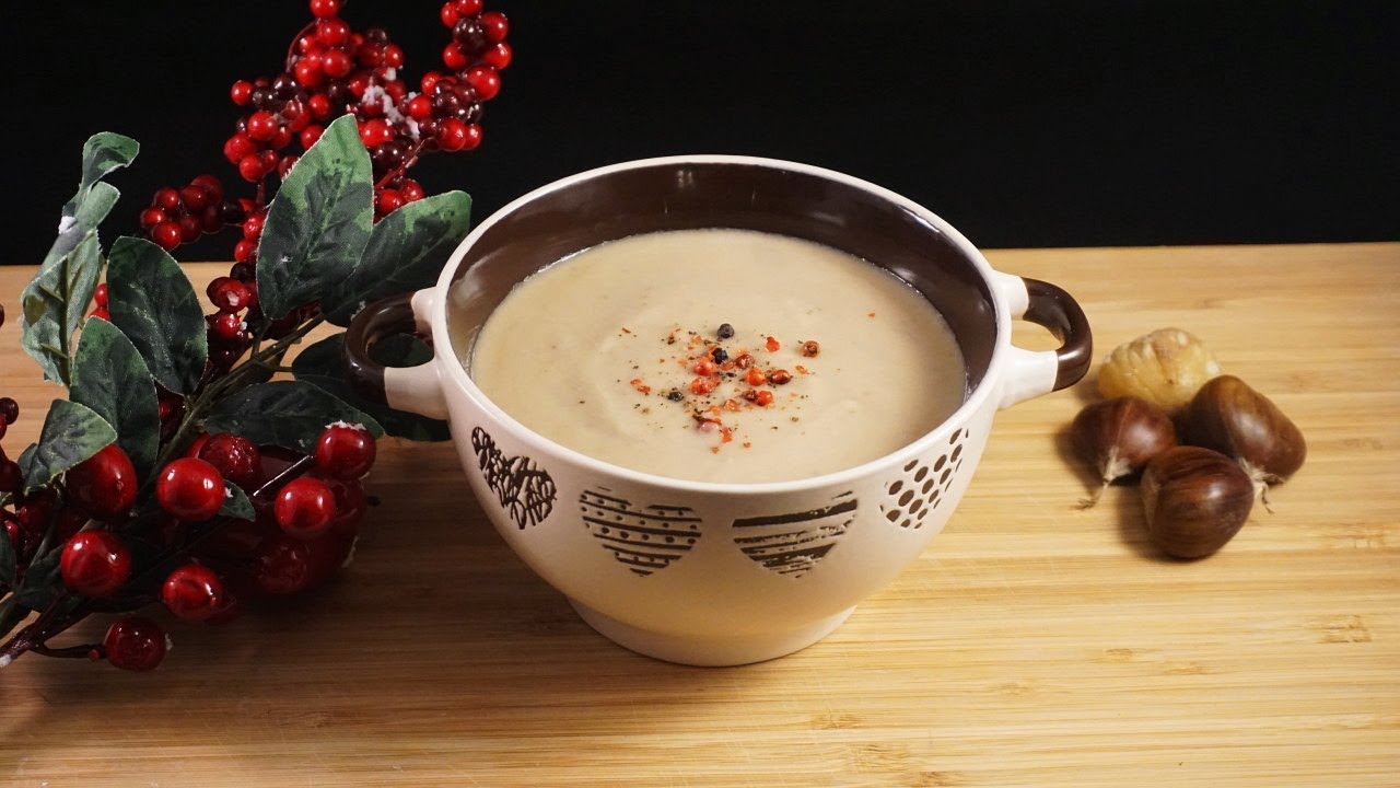Σούπα κάστανο βελουτέ - Chestnut soup | Greek Cooking by Katerina