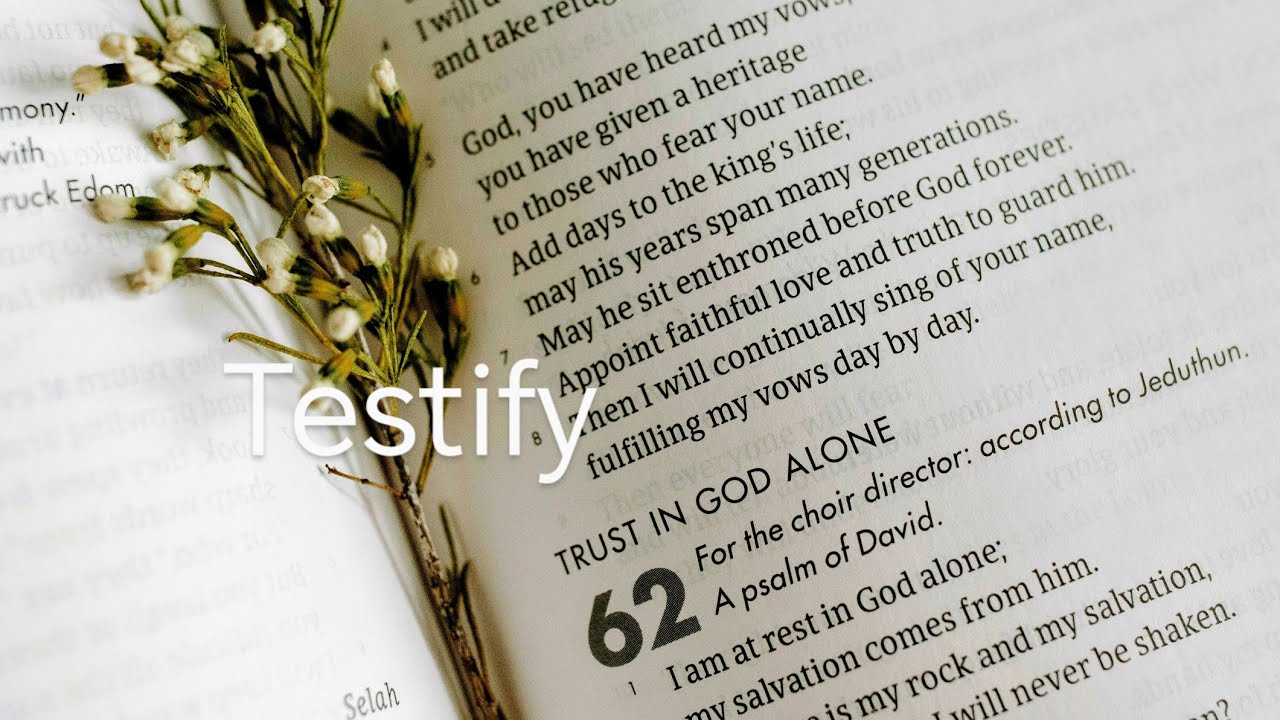 Testimony - Trust in the Lord: 18/01/2026