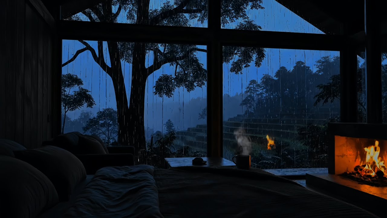 No Ads Rain Sounds for Sleeping – Gentle Night Rain Noise to Melt Stress and Improve Sleep Quality