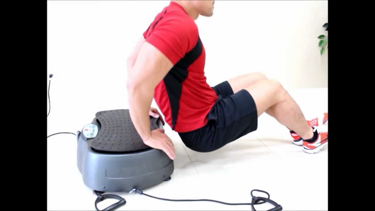 AcuVibes quick Whole Body Vibration workout on portable WBV machine