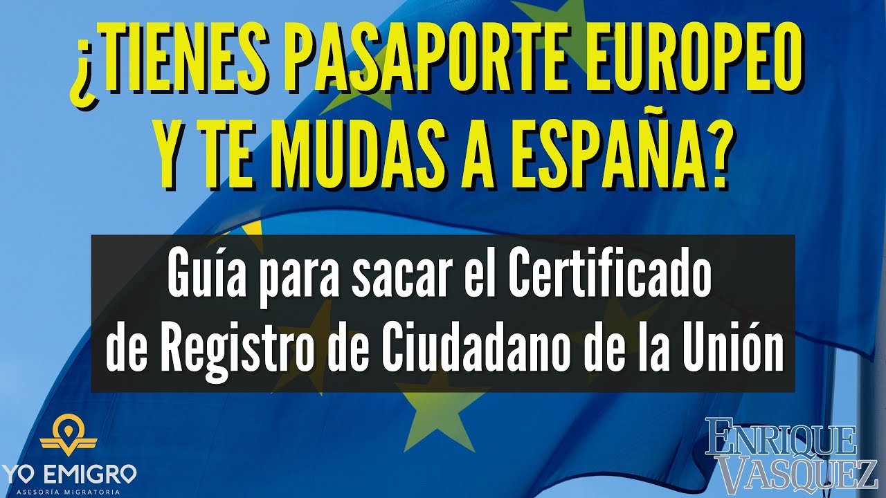 Cómo sacar la tarjeta verde (NIE Europeo) cuando tienes pasaporte europeo y te mudas a España