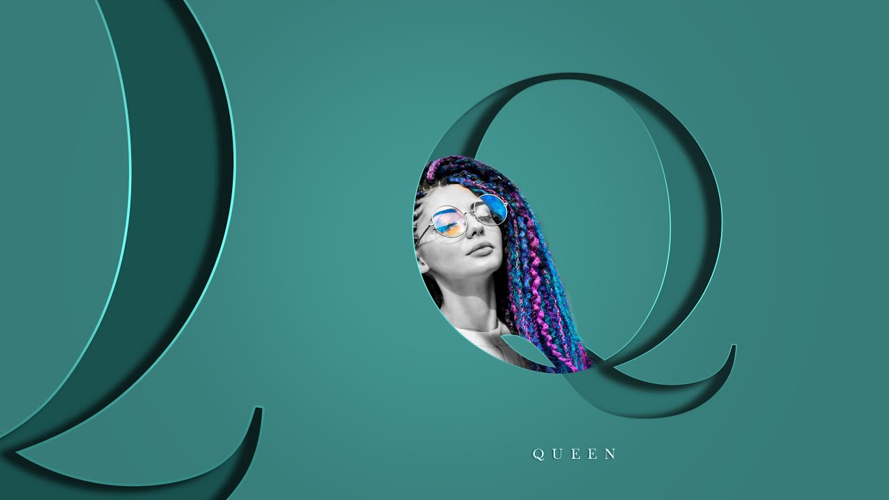 Letter (Q) Portrait Design Tutorial in Photoshop | Tutorial for beginners