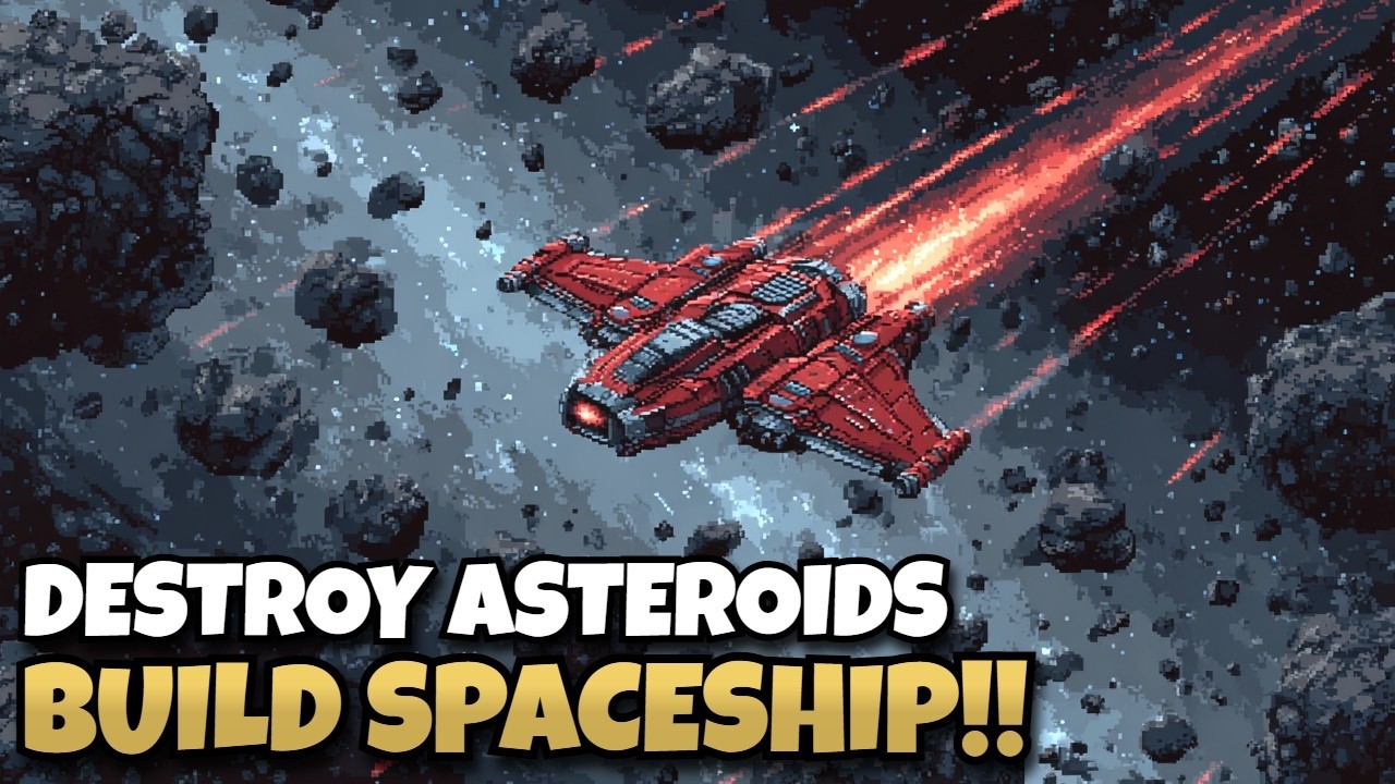 Destroying Millions of Asteroids to Upgrade My Spaceship!