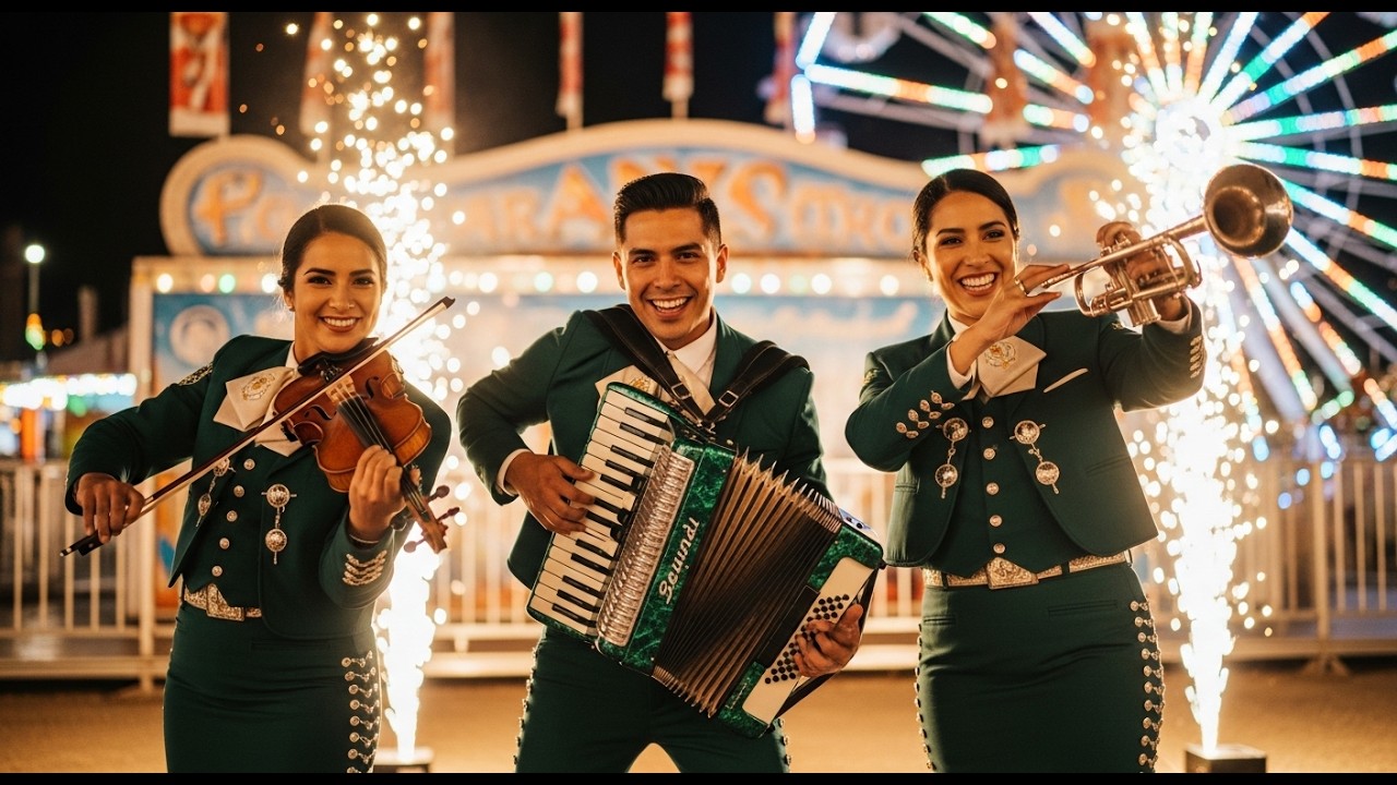 Mexico Music Mariachi Ranchera with Guitar, Trumpet, Violin and Accordion for Celebration Drive