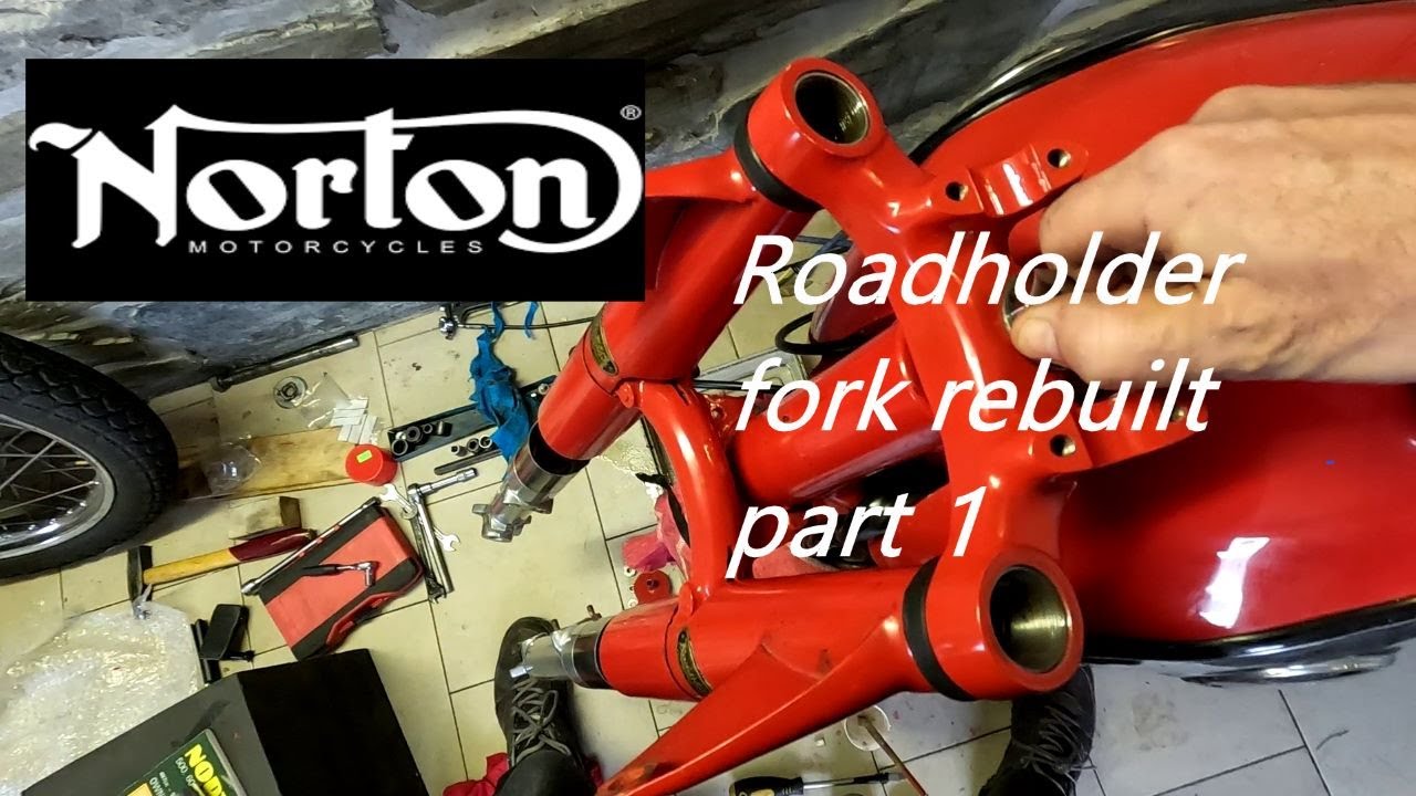 Norton Roadholder fork rebuilt part 1