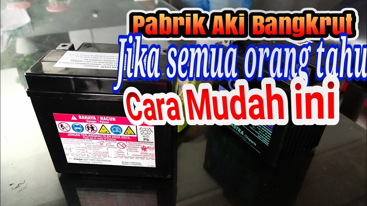 CARA YANG BENAR PERBAIKI AKI MOTOR RUSAK| Cara memperbaiki aki kering yang sudah lemah atau soak