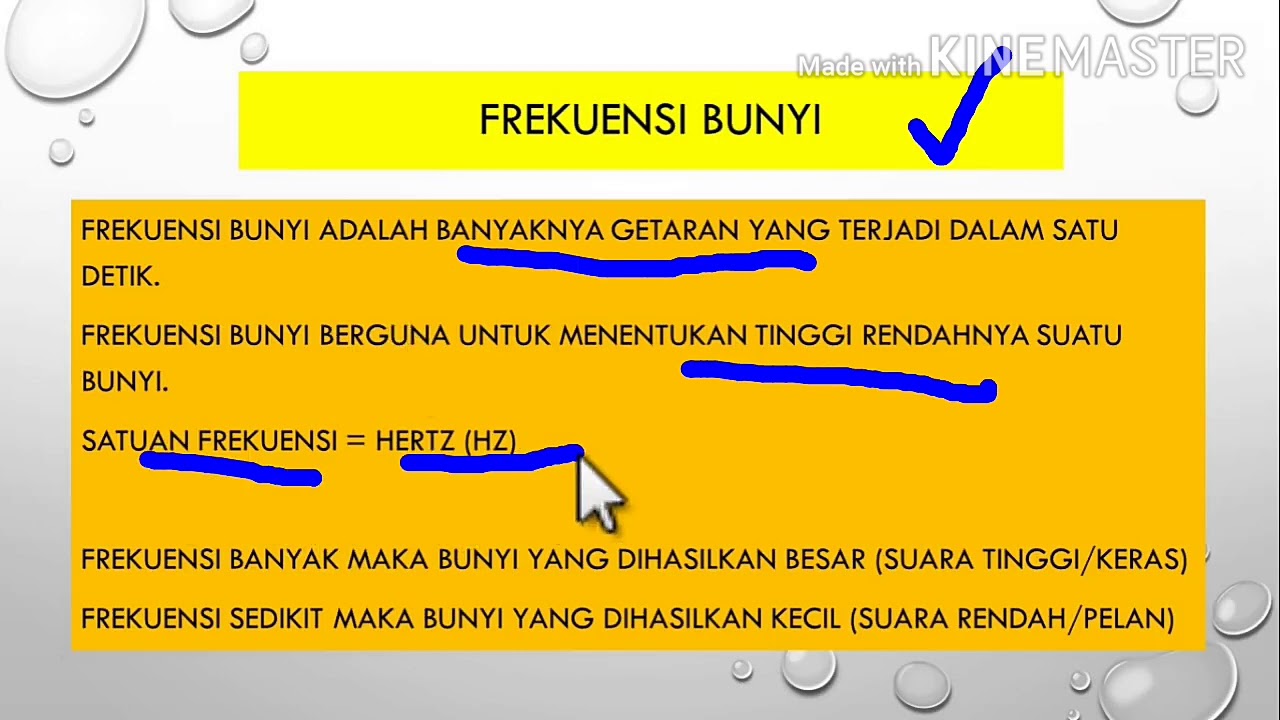 Sifat bunyi, frekuensi bunyi dan amplitudo bunyi