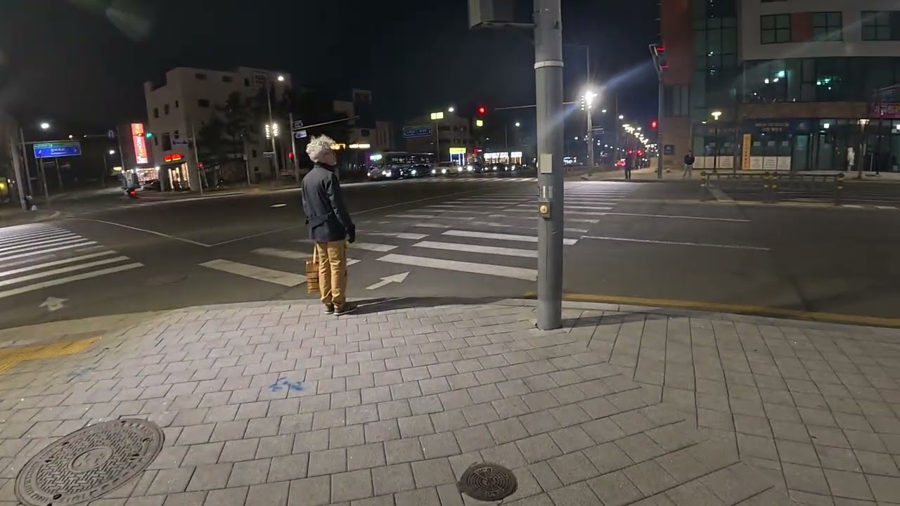 오즈모액션6 야간자전거라이딩 영상