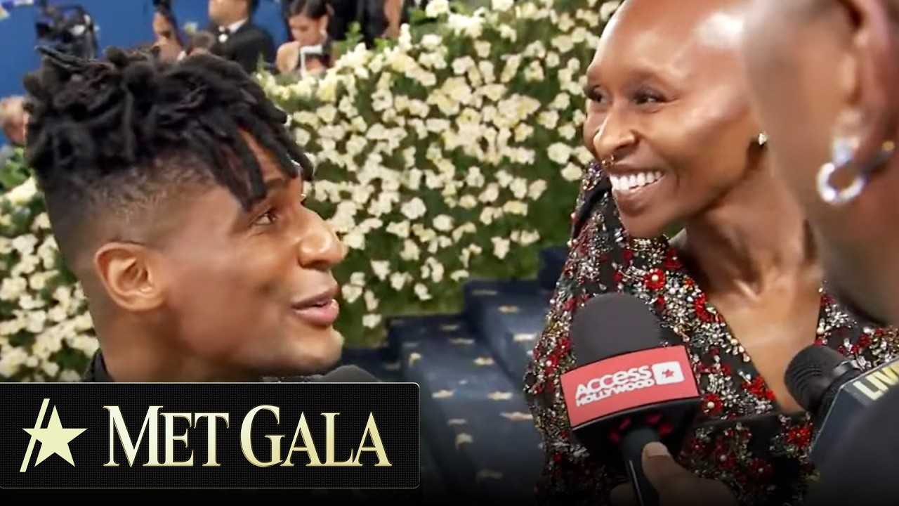 Cynthia Erivo & Jon Batiste's Impromptu Duet As He CRASHES Her 2025 Met Gala Interview