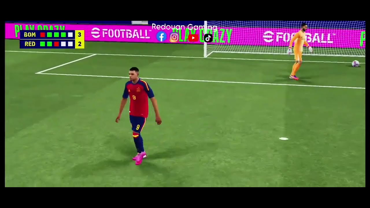 تتمة مباراة مع صديق 🔥 الاشواط الإضافية وضربات الترجيح #konami #efootball #pes #football 