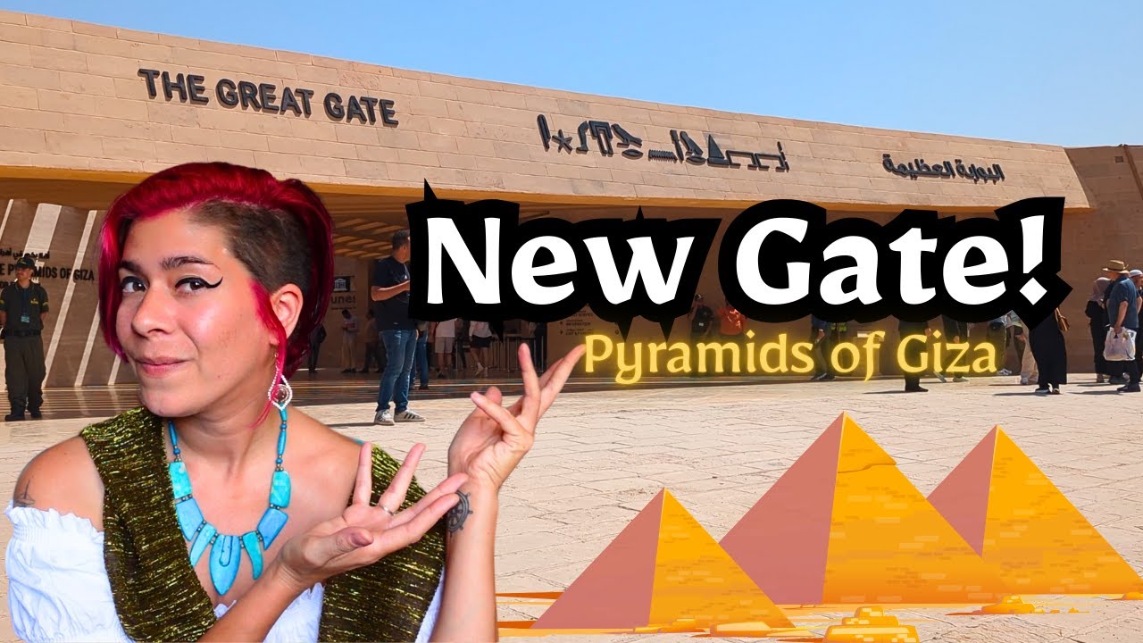 NEW ENTRANCE to Pyramids of Giza! The Great Gate | Egypt Vlog 308