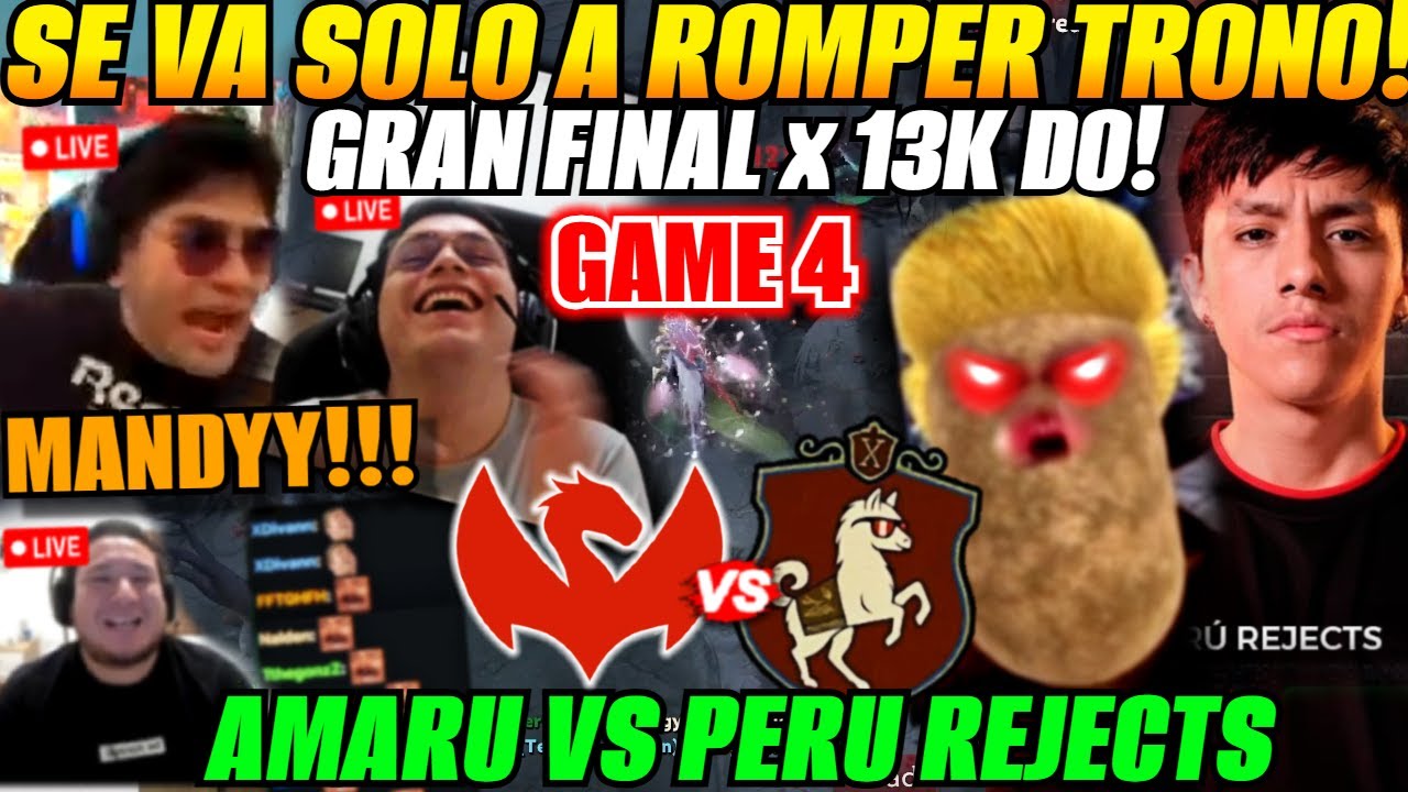 😲Rompe solo el trono! analizan GAME 4 Final PERU REJECTS vs AMARU Bo5 - CCT Season 2: SA Series 2😲