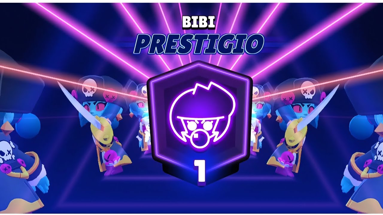 PUSHO il PRESTIGIO 1 di BIBI in SHOWDOWN RANDOM ⚔️ - Brawl Stars ITA 