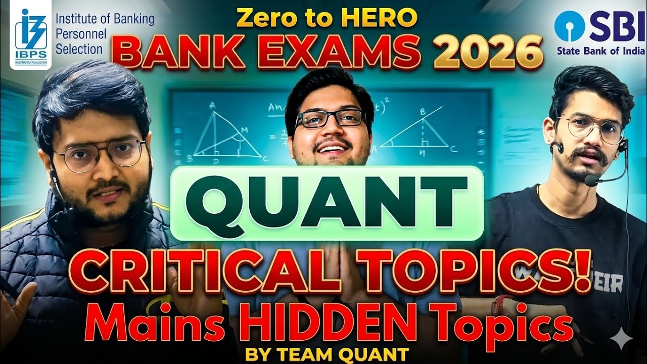 IMPORTANT TOPICS for Bank MAINS EXAM 2026