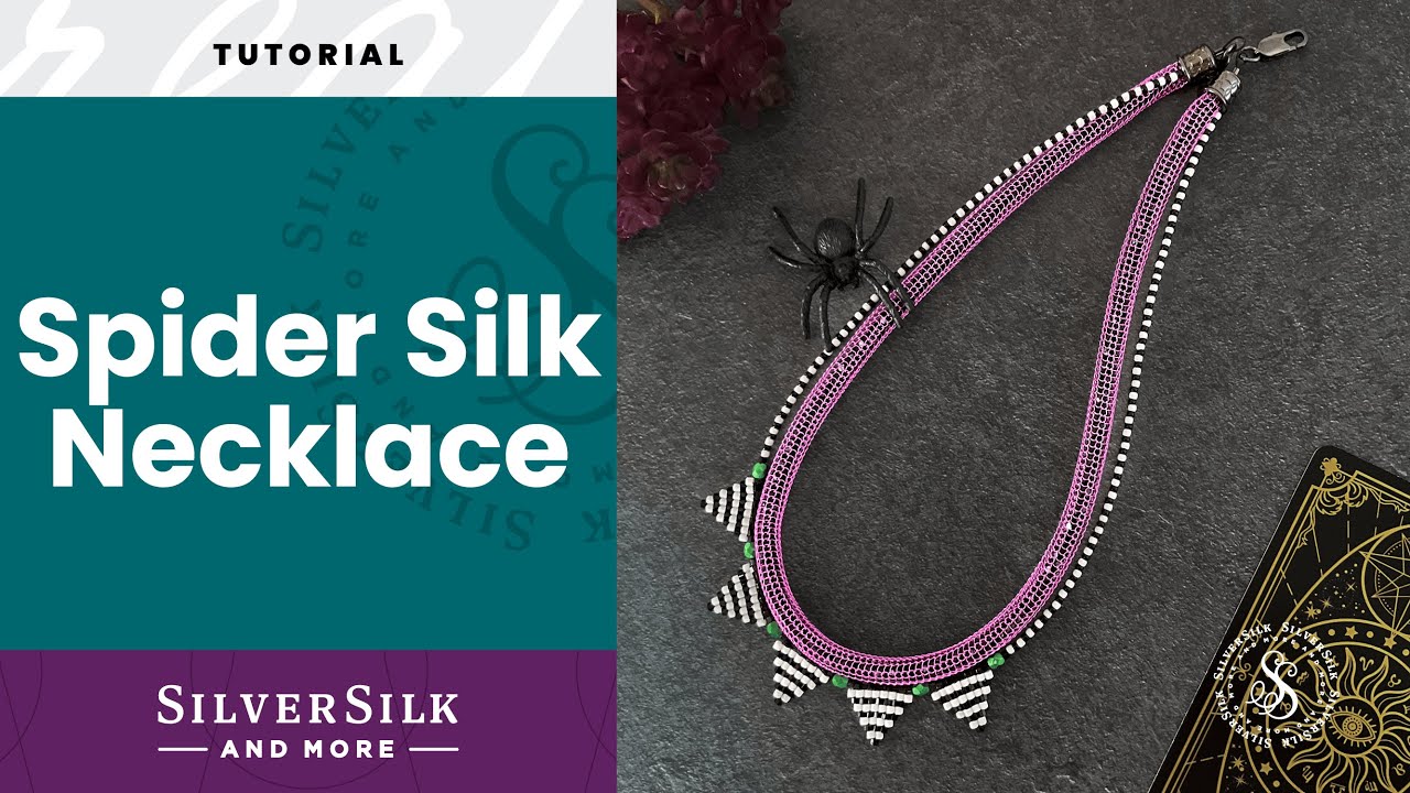 How to Make the Spider Silk Necklace with SilverSilk Hollow Mesh