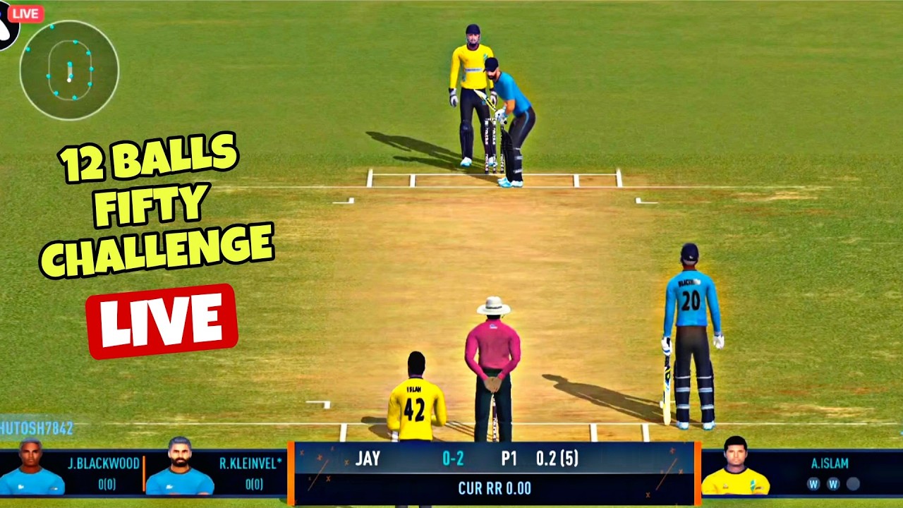 Can I Hit Fifty In Just 12 Balls In LIVE | Real Cricket Challenge
