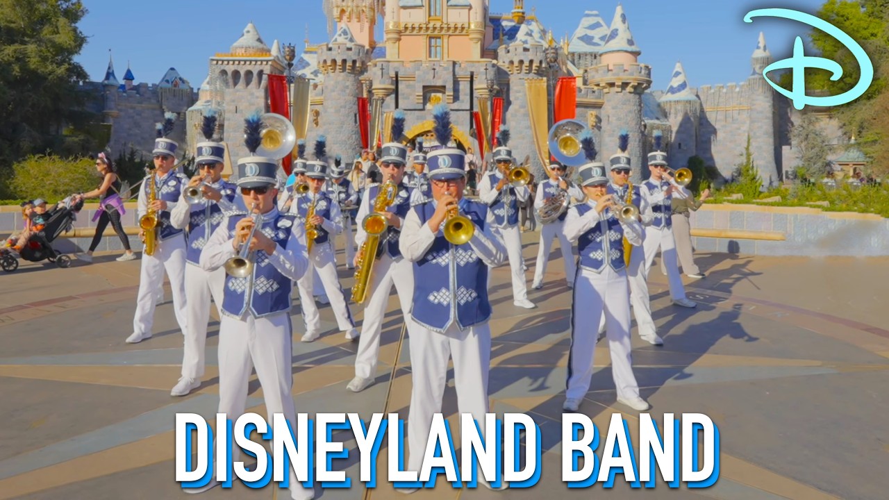 Disneyland Band Performs Classic Attractions, Princess & The Frog, and Pixar Medley (4K)