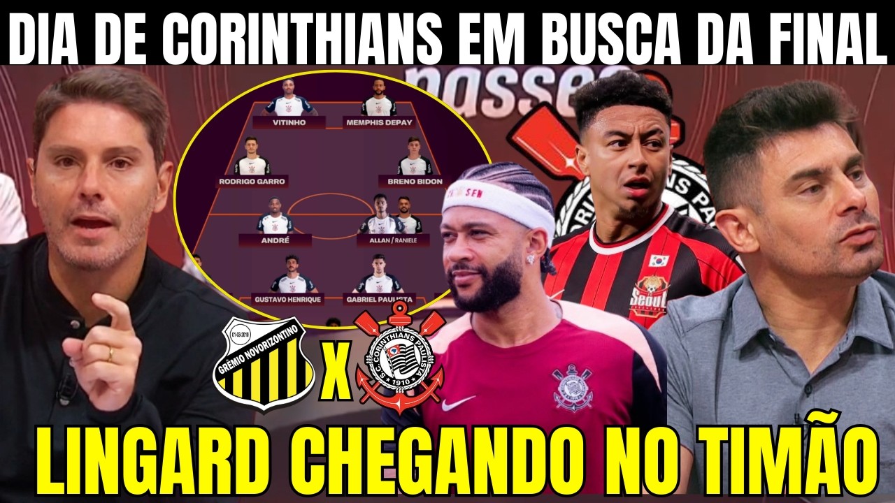 DIA DE CORINTHIANS EM BUSCA DE MAIS UMA FINAL! PROVÁVEL ESCALAÇÃO E MAIS INFORMAÇÕES DO TIMÃO!