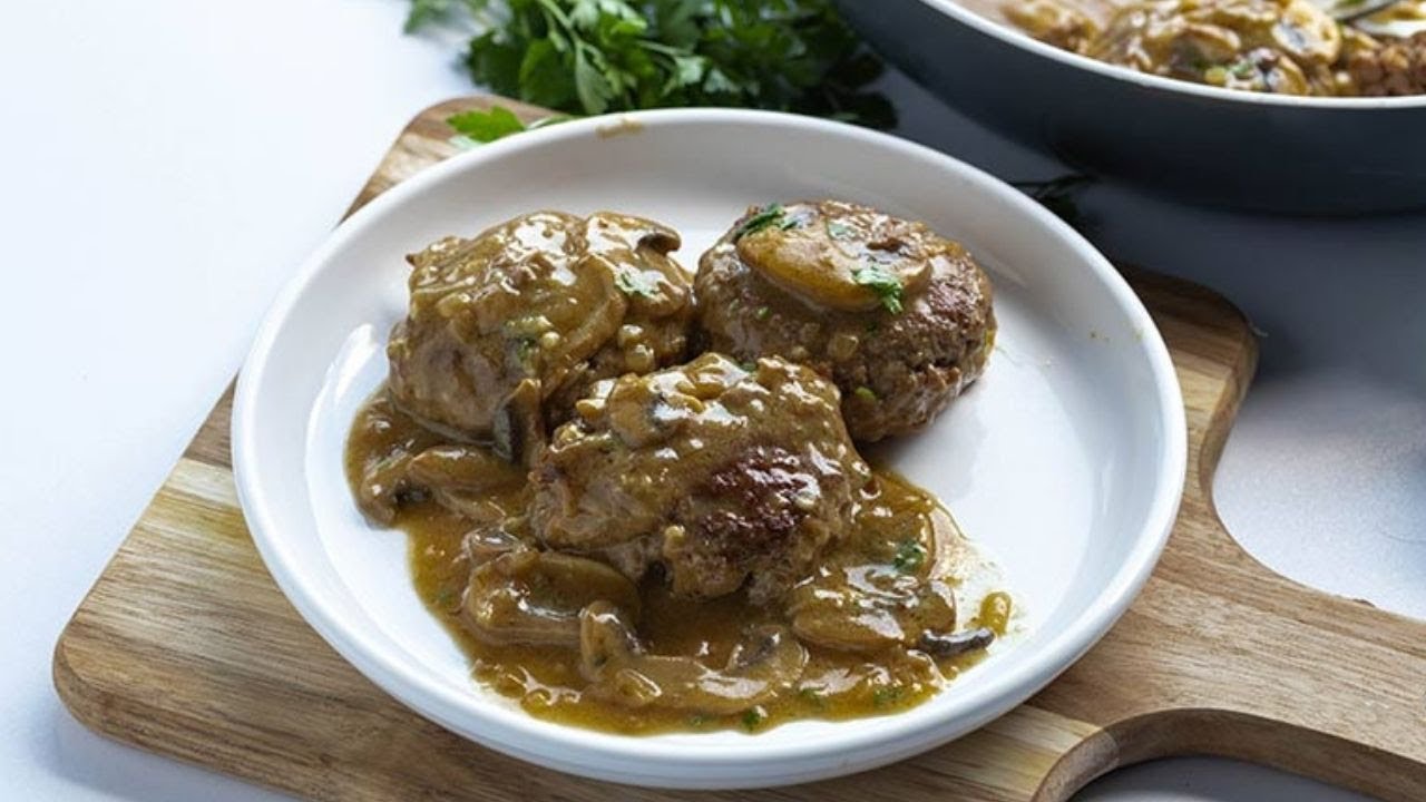 Easy Keto Salisbury Steak with Mushroom Gravy