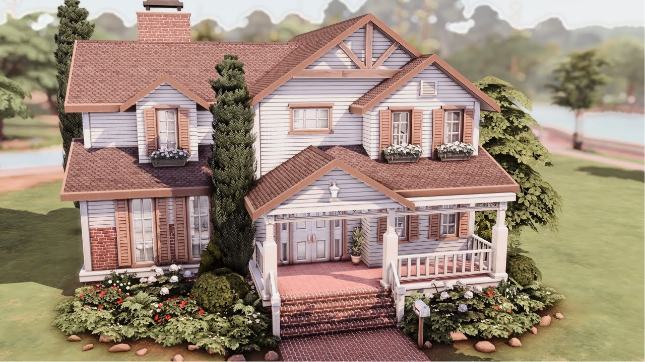 BASE GAME FAMILY HOME 🏡 The Sims 4 Speed Build | No CC