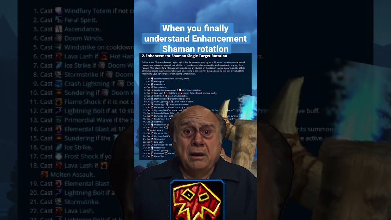 When you finally understand Enhancement Shaman rotation