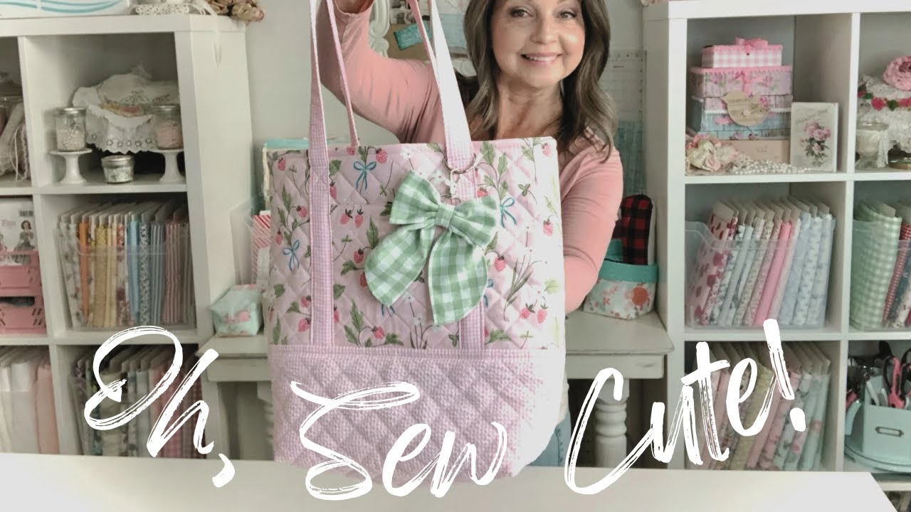 Sew this Quilted Tote Bag with a few Simple Rectangles and Squares! | Techniques for Better Bags! 
