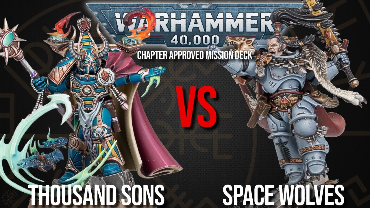 PROSPERO BURNS! Thousand Sons Vs Space Wolves - Warhammer 40k 10th Edition