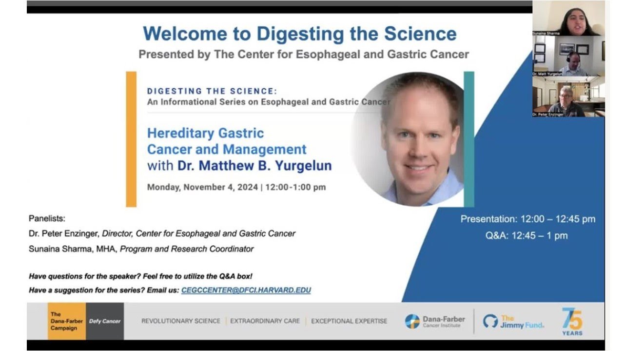 Hereditary Gastric Cancer & Management -Digesting the Science: Series on Esophageal & Gastric Cancer