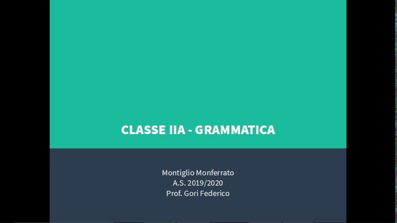 Grammatica - Il complemento di materia