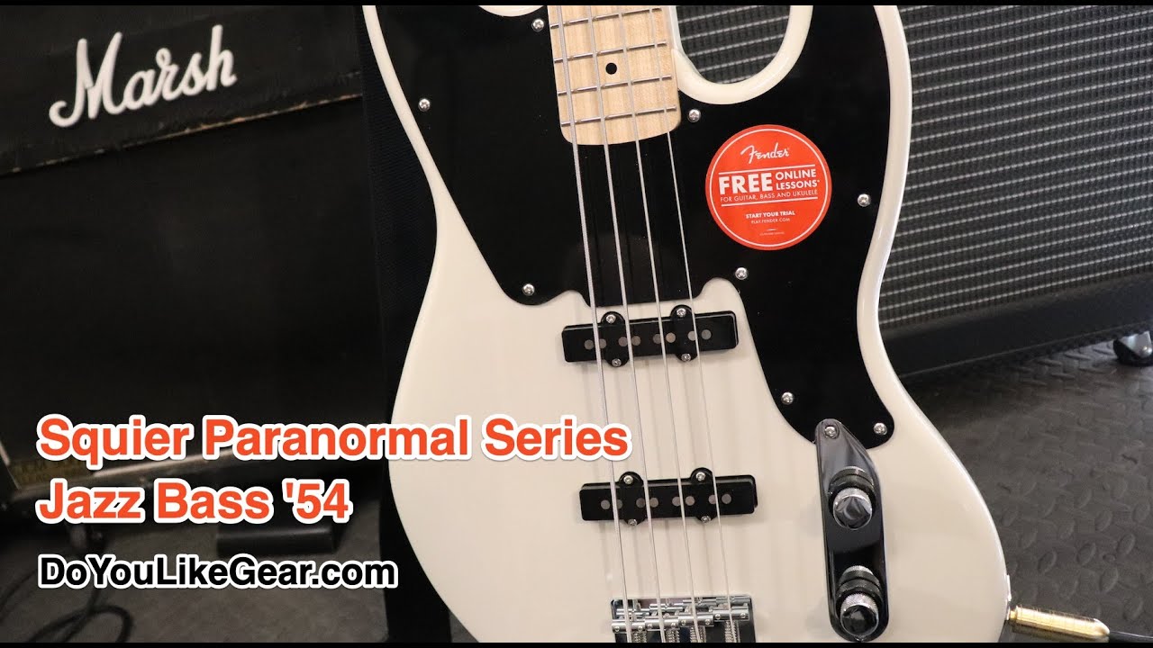 Fender Squier Paranormal Jazz Bass '54 Unboxing & Quick Demo