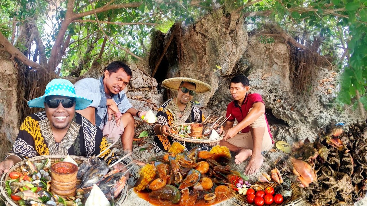 Tangkap,Masak & Makan Besar Diemperan Tebing Karang,