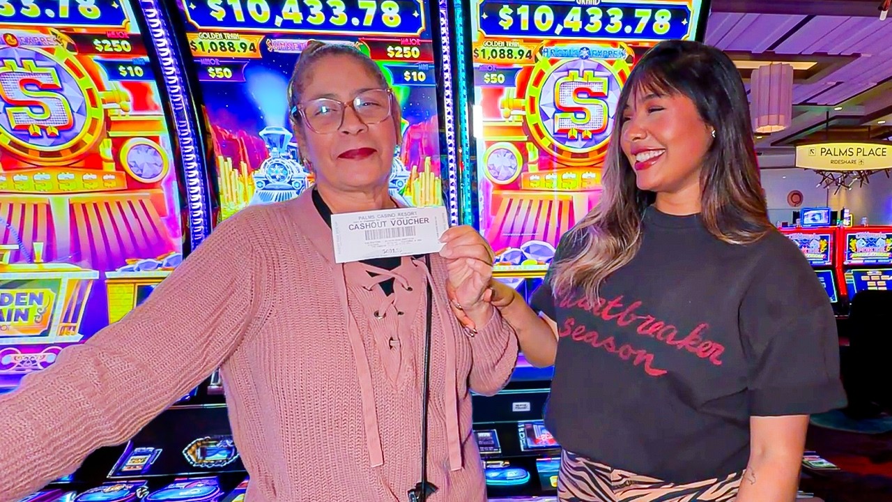 Le pagué a Mami para venir al Casino y VACIÓ la máquina con 5 Bonos!