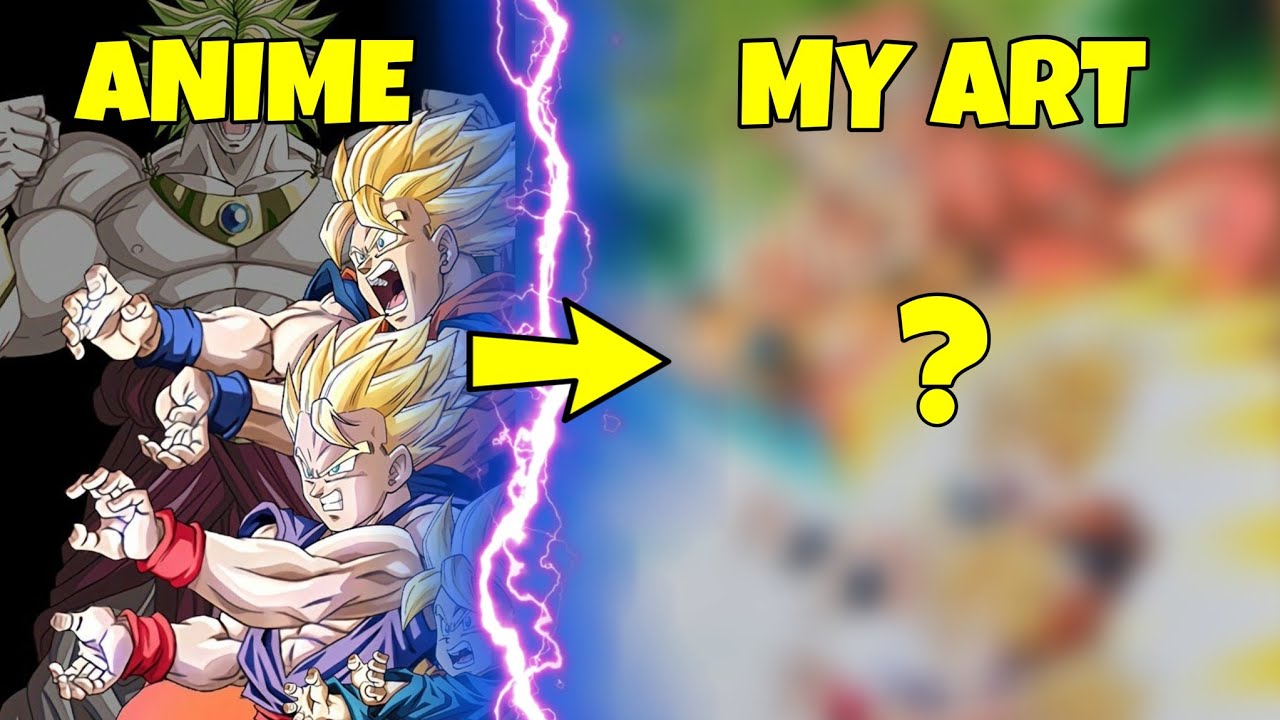 Drawing the Family Kamehameha vs Broly | Commission #186