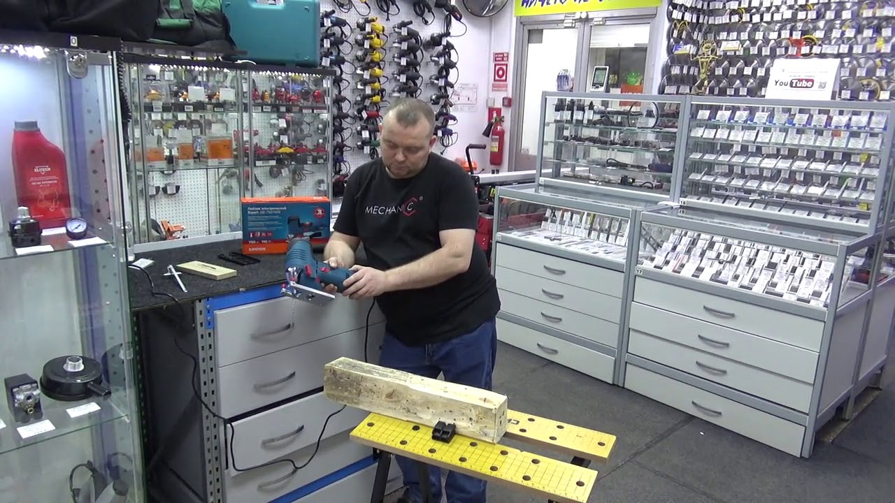 Лобзик КРАТОН Expert JSE-750/110G//Грибовидная рукоятка/подсветка/сдув опилок