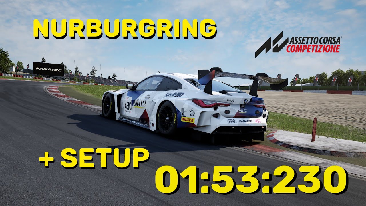 ACC Hotlap BMW M4 GT3 @ Nurnburgring - 1:53:230 W/ Free Setup