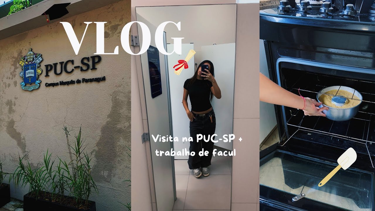 VLOG| visita na PUC-SP + trabalho da FACUL🎓