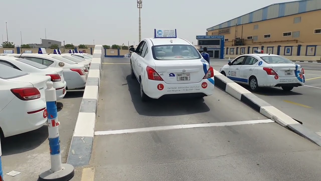 Slope Parking/Hill Parking for Rta smart yard test, Dubai
