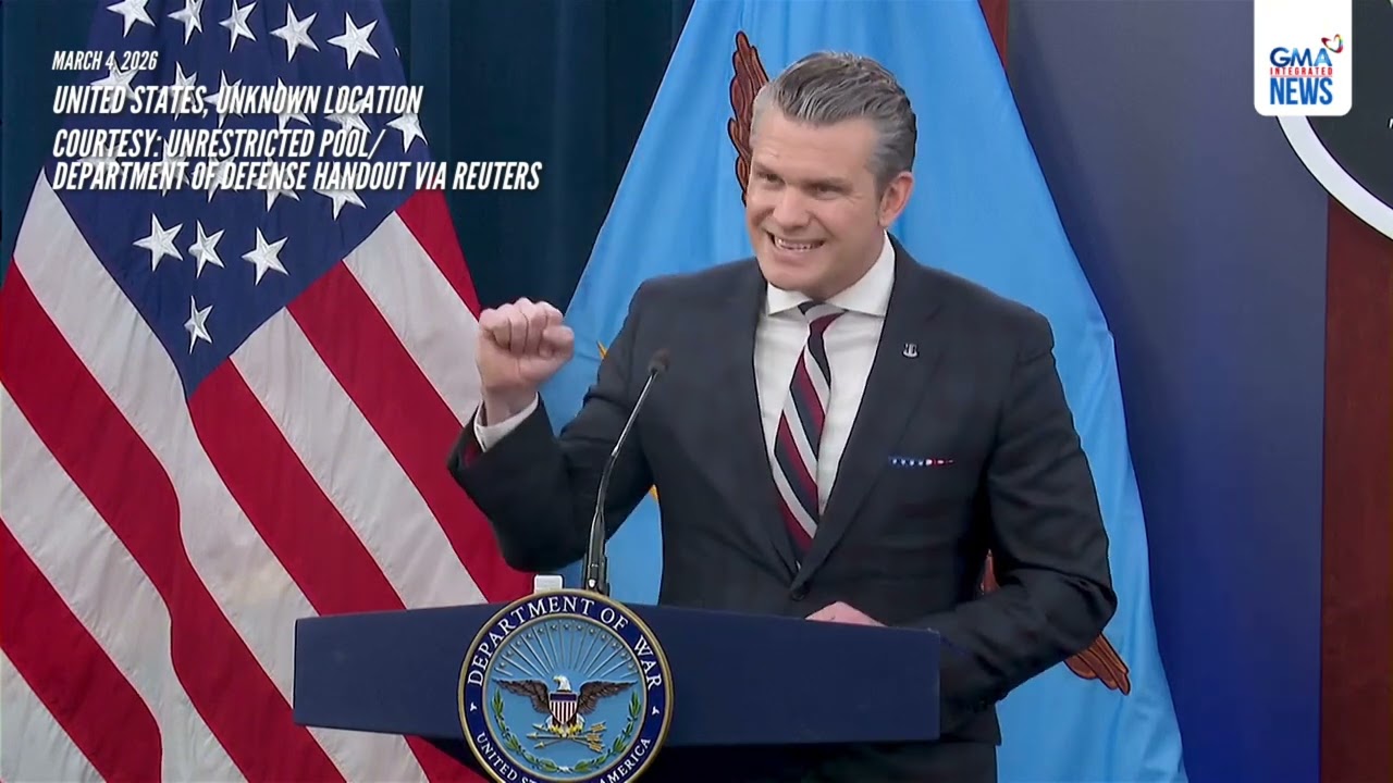 Хегсет — американская подводная лодка уничтожила иранский военный корабль | GMA Integrated News