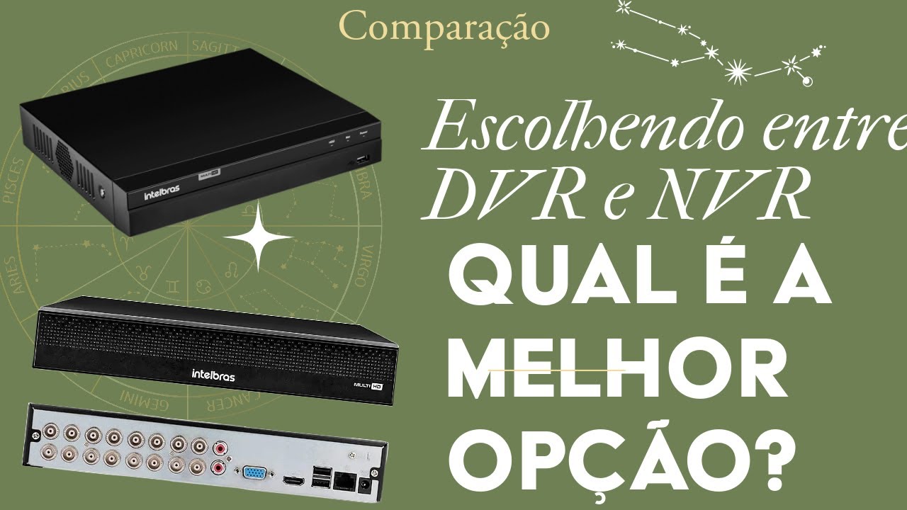 Comparação: Escolhendo entre DVR e NVR - Qual é a Melhor Opção?