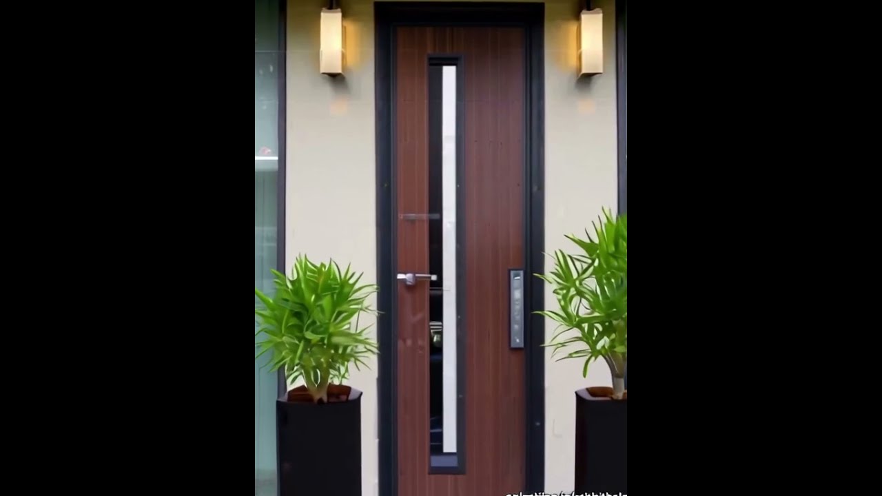 Simple Flower Pot Ideas for a Minimalist Front Door #MinimalistDecor #FlowerPotIdeas #FrontDoorDecor