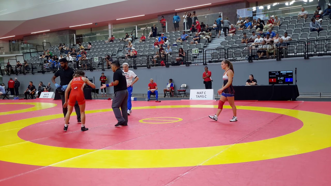 WW 55kg - Round 3 - Nina Menkenova (RUS) v. Cara Nania (CAN)