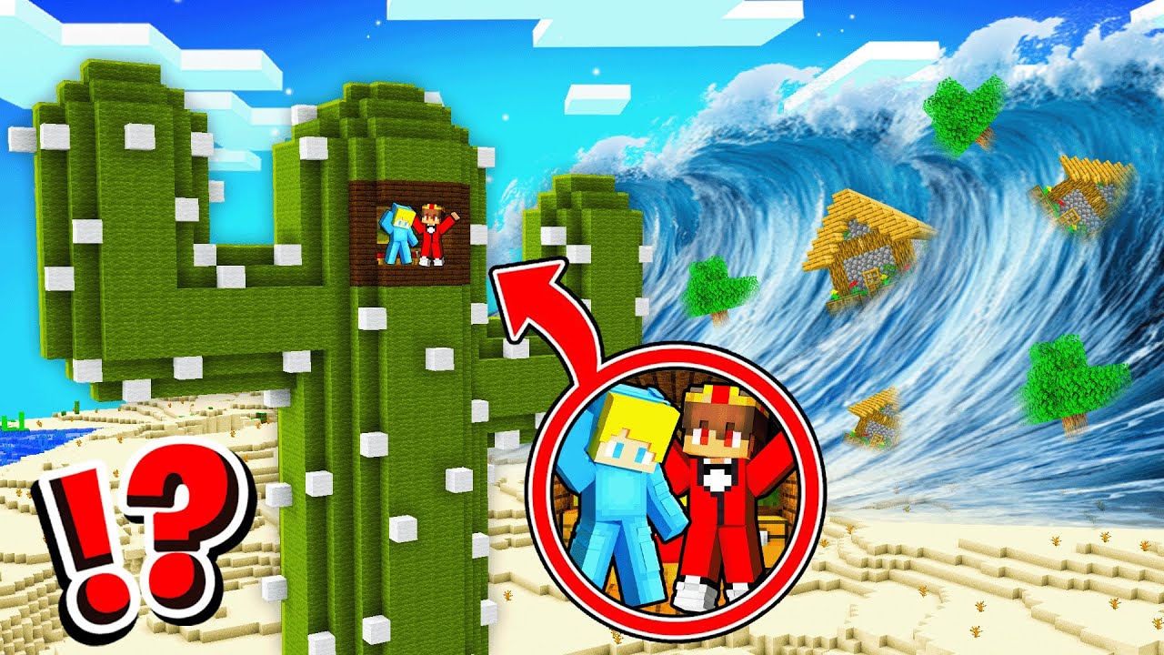EPISCHER TSUNAMI vs. Ukri-Familie & Semlaki-Familie in Minecraft!