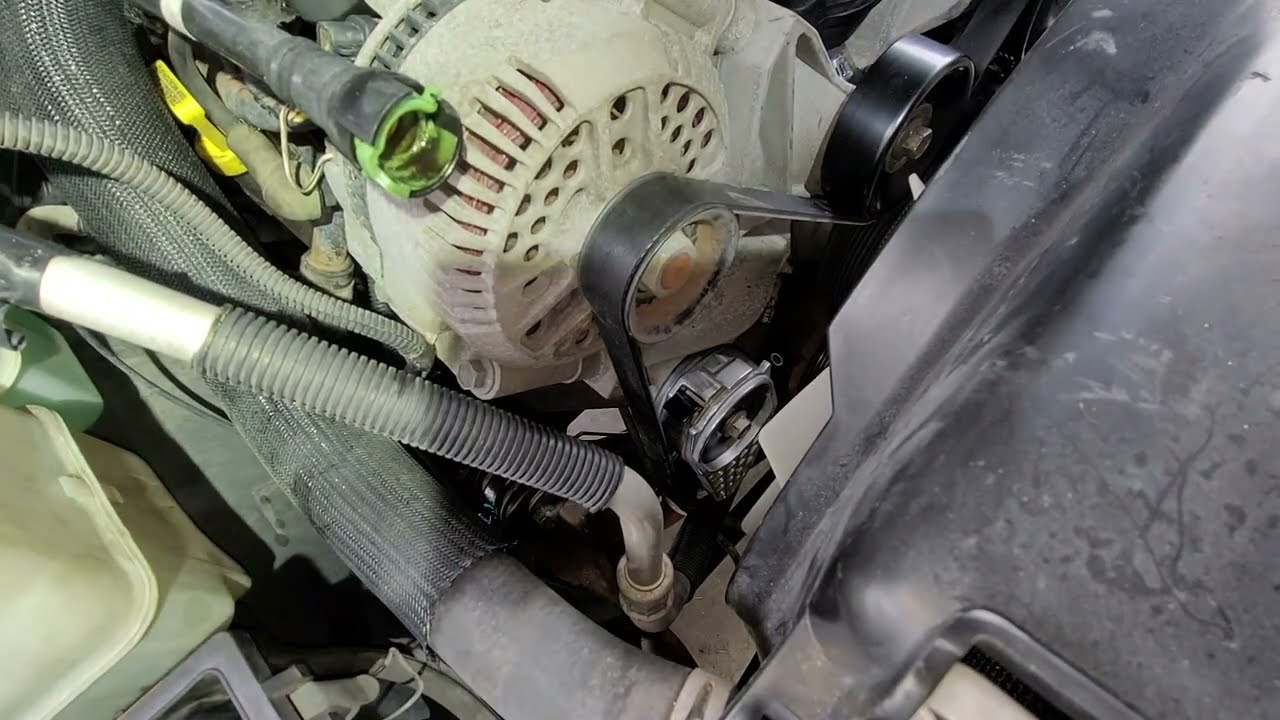 2005 Ford Ranger V6 Serpentine belt, belt tensioner and idler pulley replacement