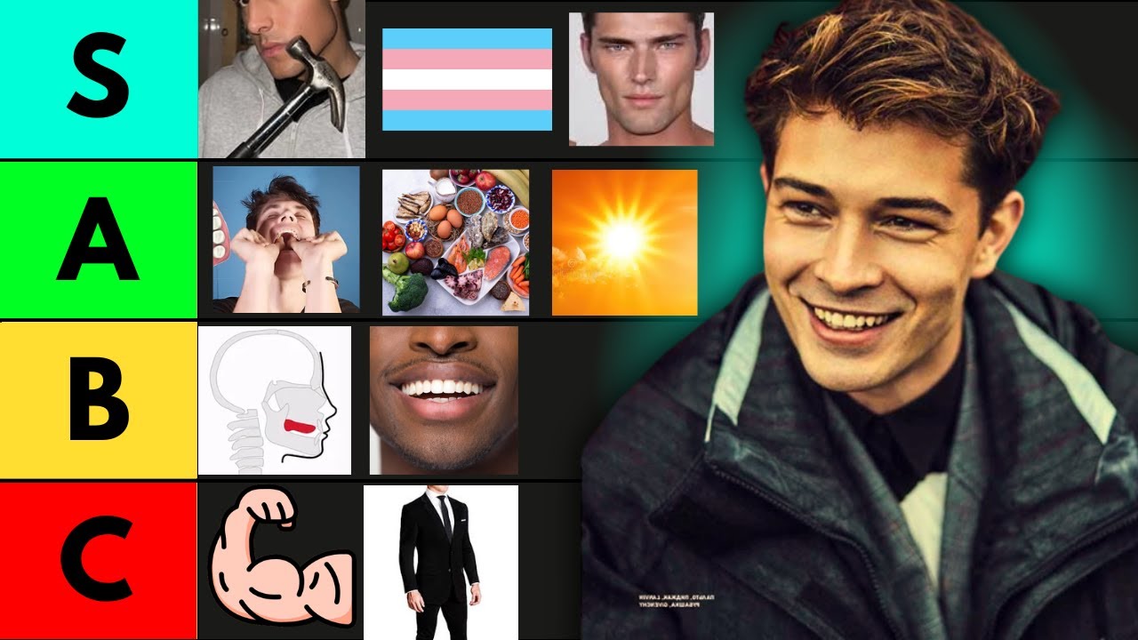 Tier list de Looksmaxxing - O que realmente funciona e NÃO funciona