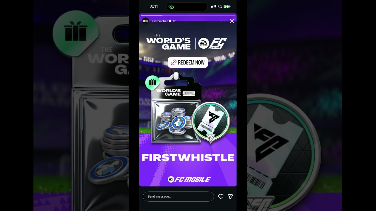 🔥 FC Mobile New Redeem Code Today! Free Gems & TOTS Player#fcmobile #eafc24 #fifamobile