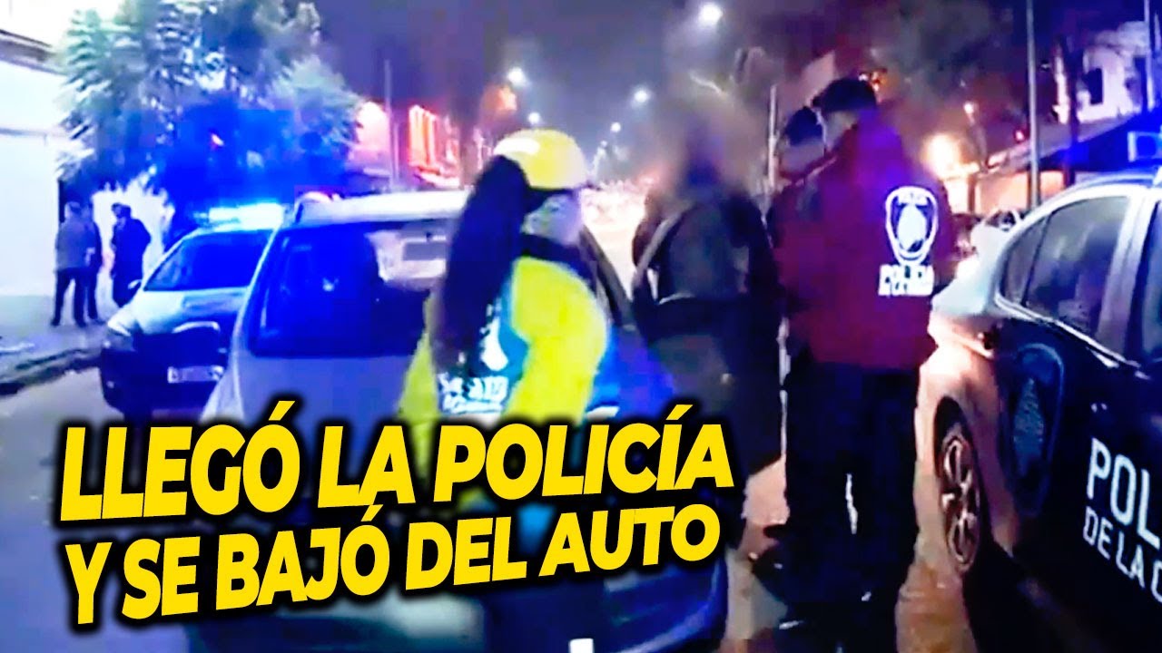 ¡Se hizo el polenta con los agentes de tránsito pero llegó la policía y arrugó!